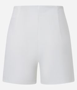 Short Saia Curto em Crepe com Fendinha