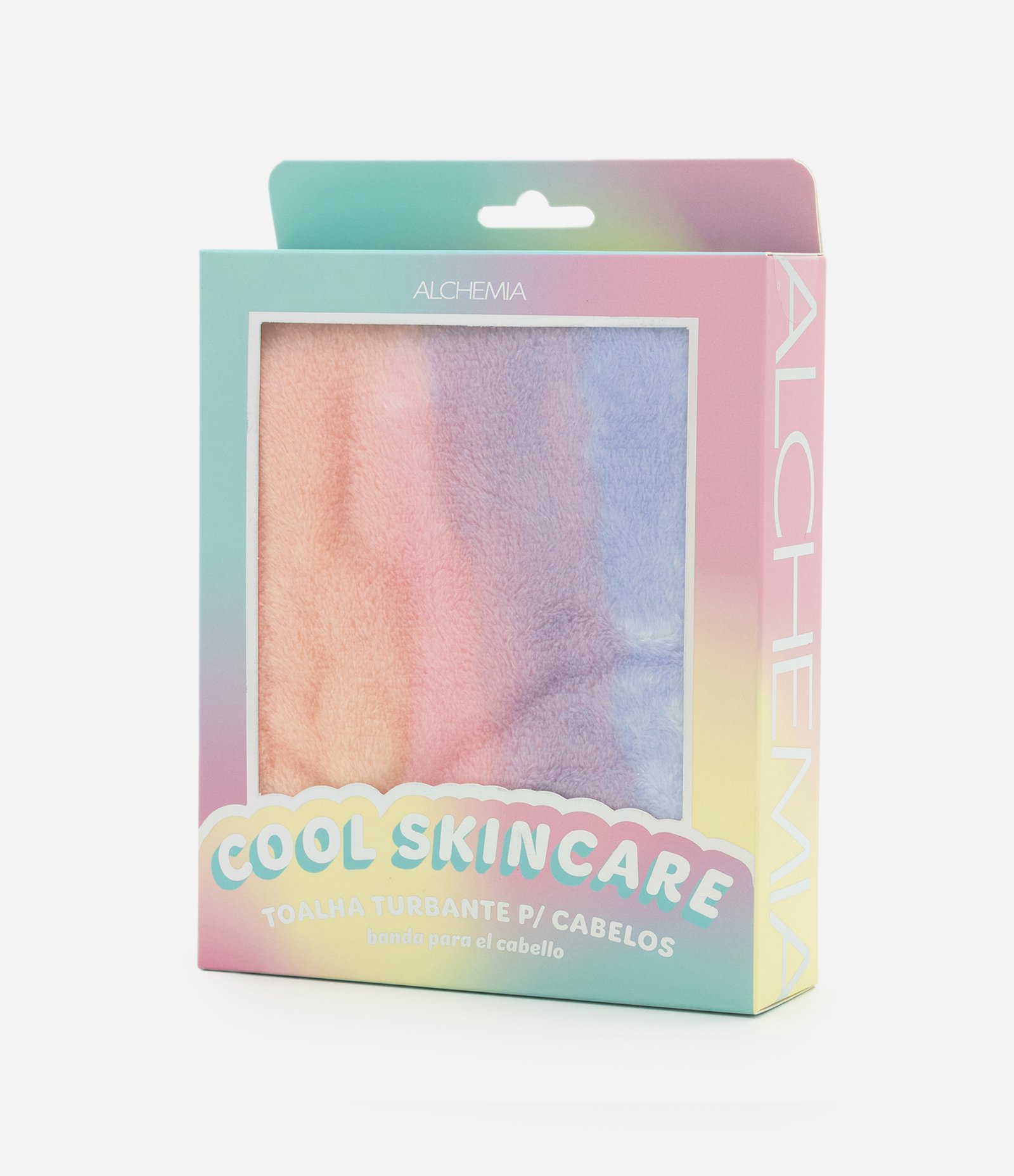 Toalha Turbante Tye Die para Cabelos Alchemia Colorido 5