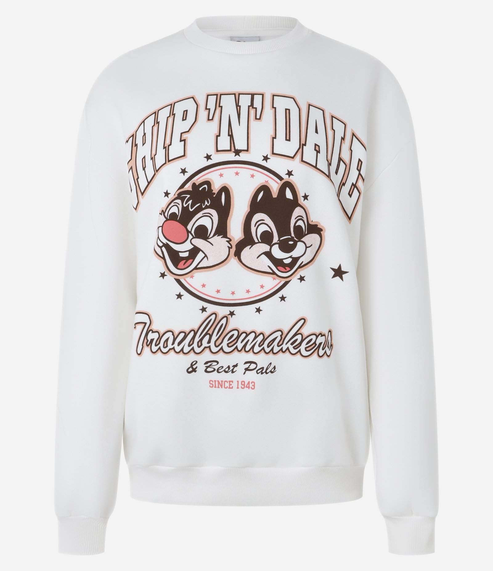 Moletom com Forro Fleece em Algodão com Estampa Chip N Dale Branco 4