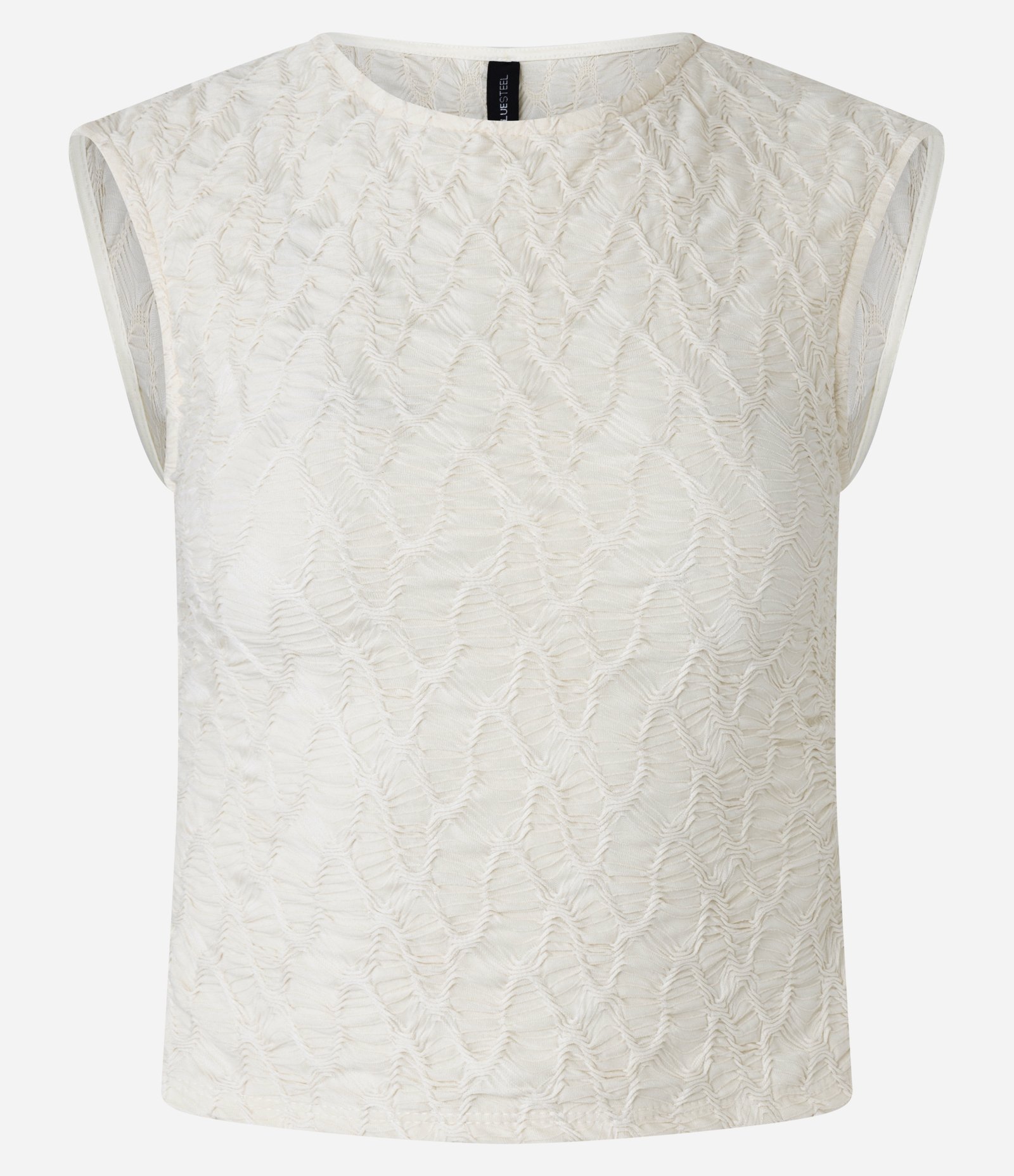 Blusa em Tricô Texturizada com Recorte Vazado nas Costas Bege 5