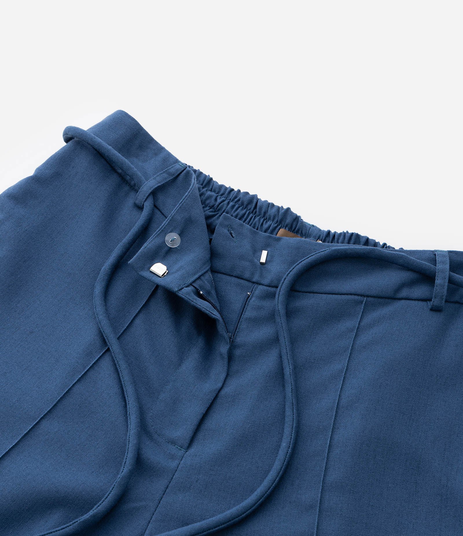 Calça Pantalona com Linho e Cinto Curve & Plus Size Azul 7