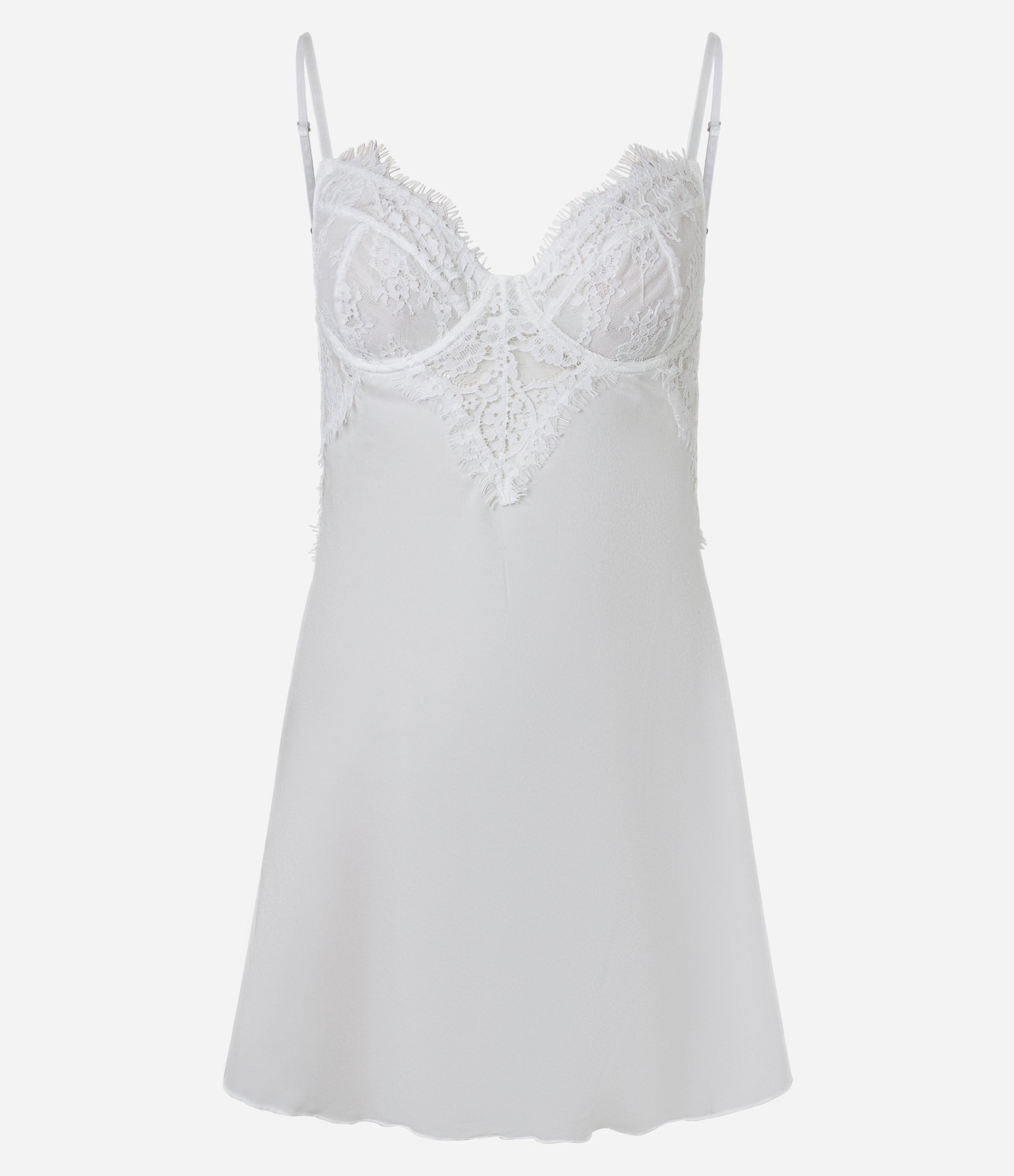 Camisola Sem Bojo em Microfibra com Renda no Busto Branco 7