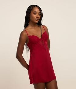 Camisola Sem Bojo em Microfibra com Renda no Busto