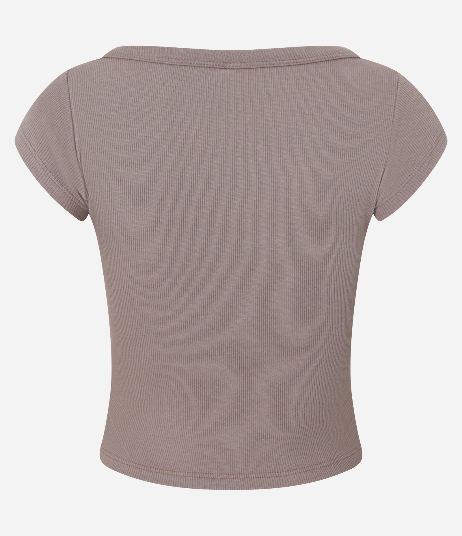 Blusa em Ribana com Gola Canoa Marrom 6