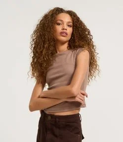 Blusa em Ribana com Gola Canoa