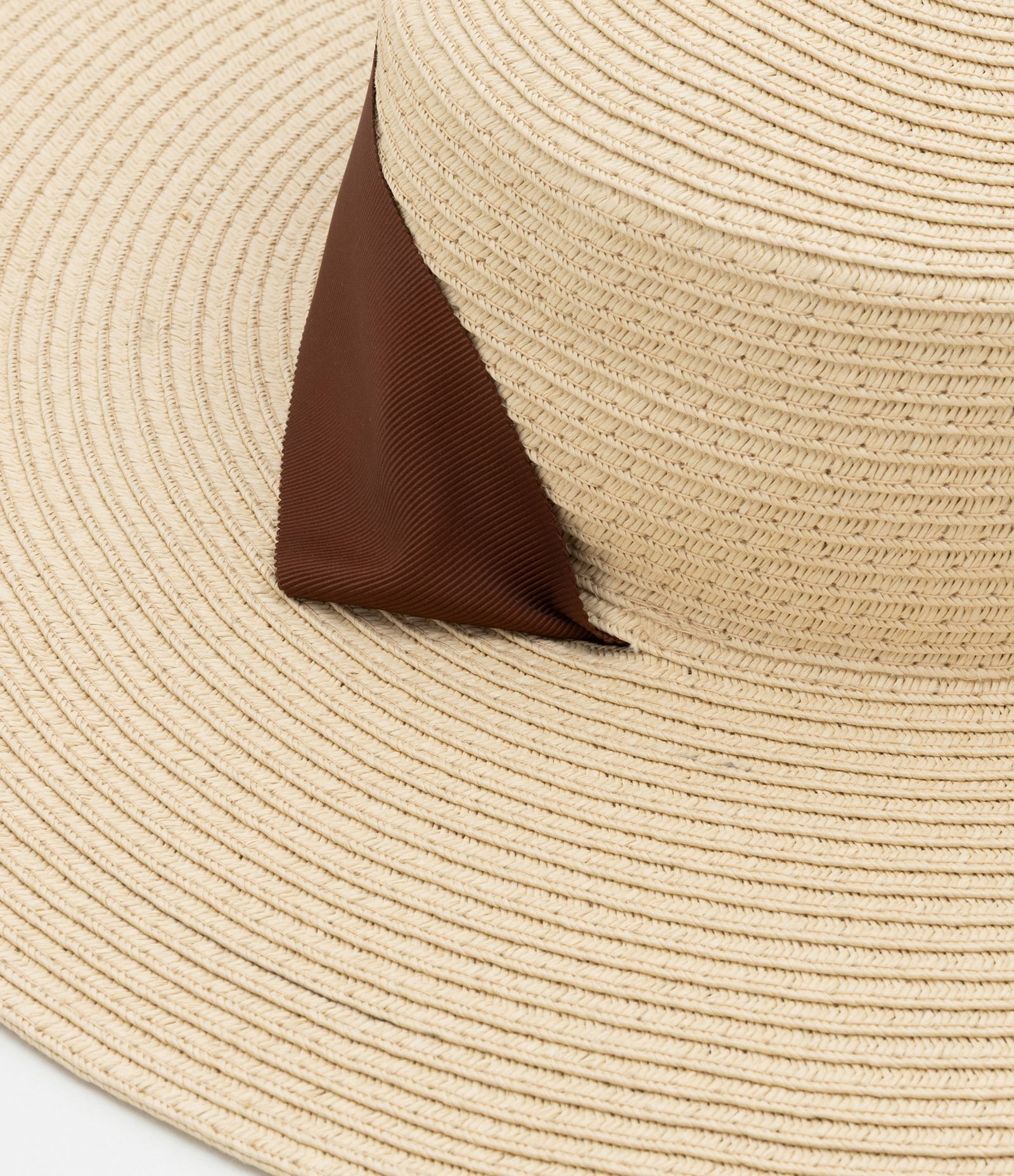 Chapéu de Praia com Aba Média e Faixa para Amarração Bege 6