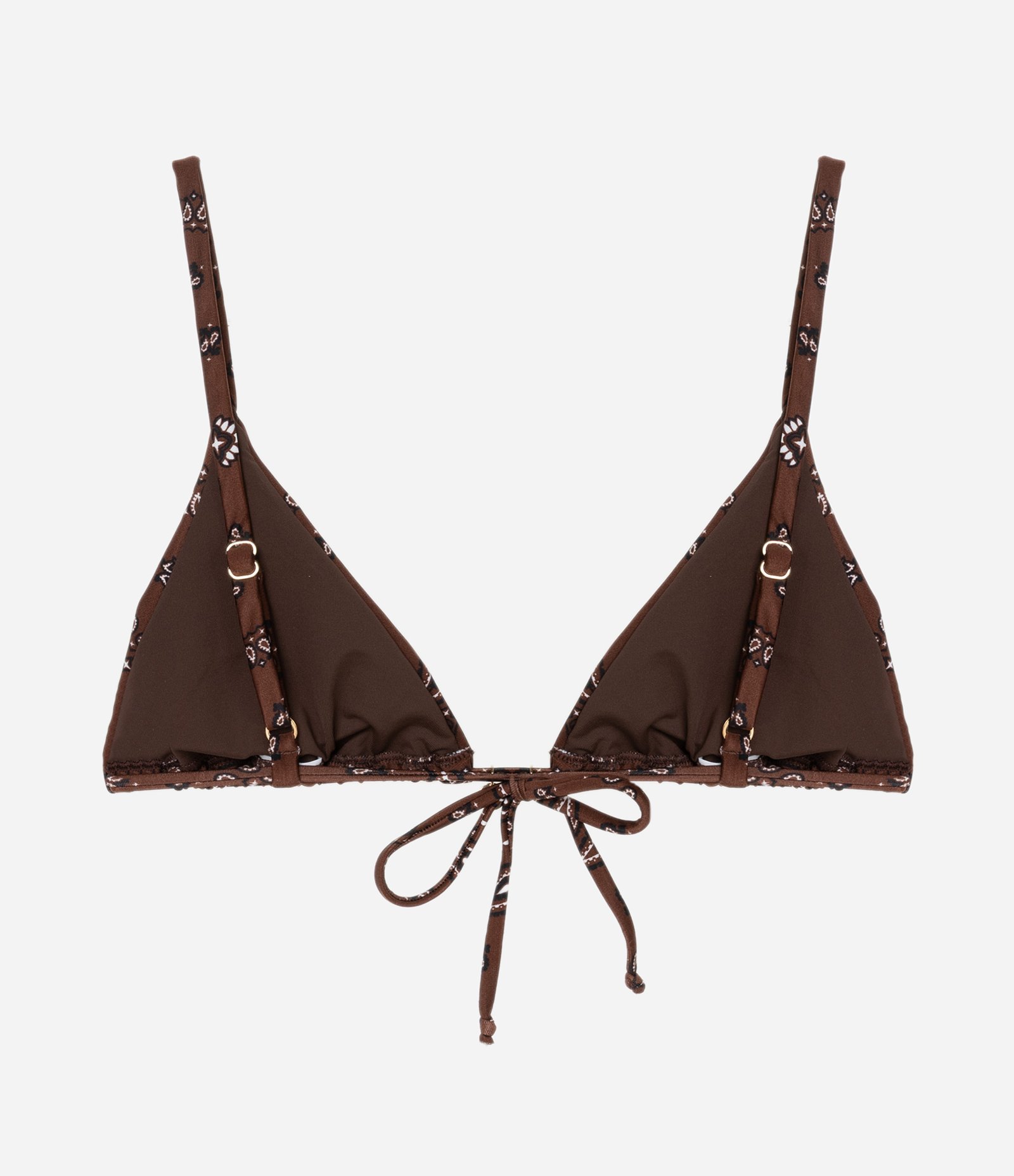 Biquíni Top Cortininha em Microfibra com Estampa Paisley Marrom 7