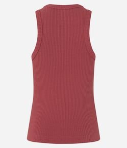 Blusa Regata em Ribana com Textura Canelada