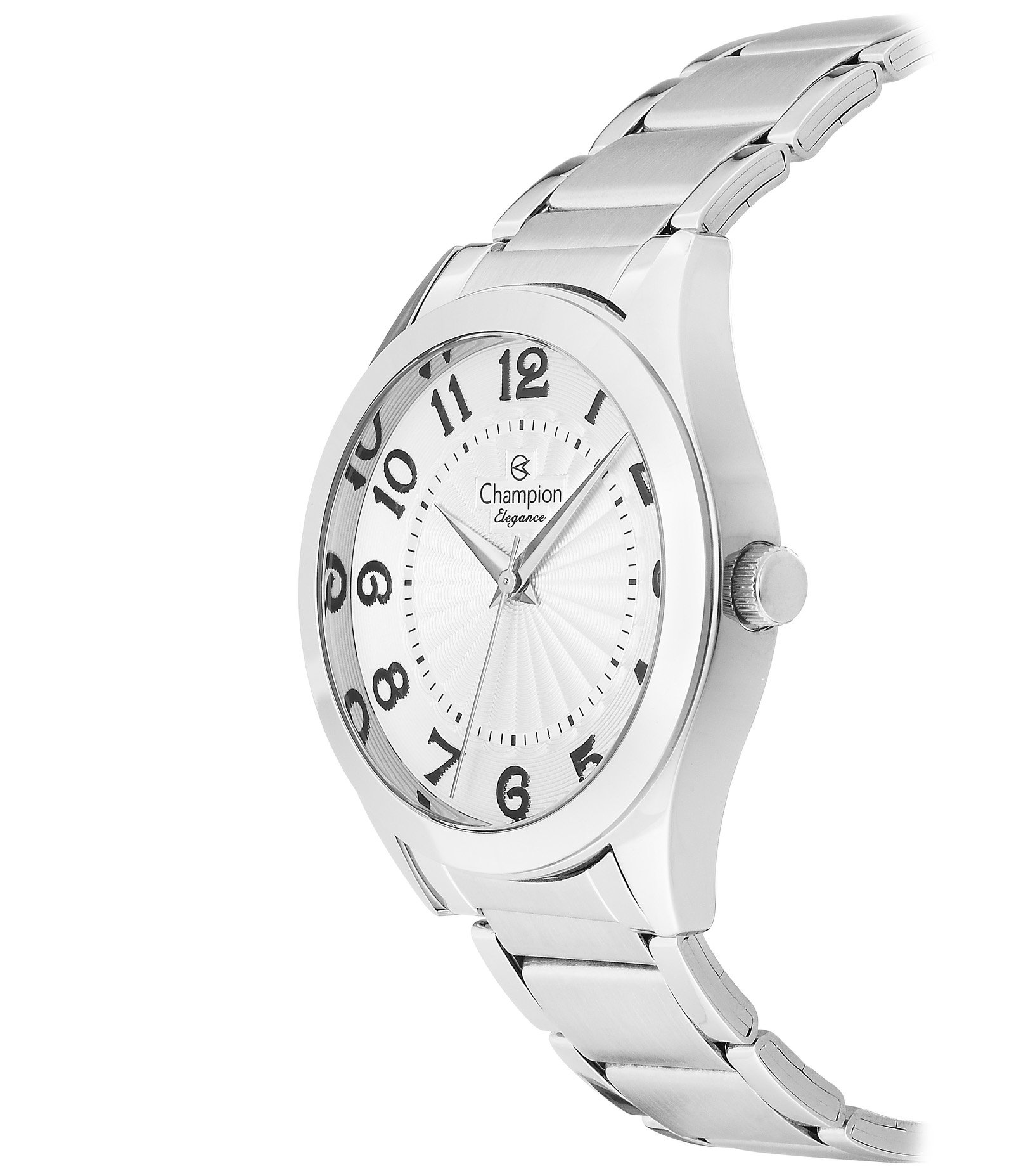 Kit Relógio Analógico Feminino Champion Prata 2