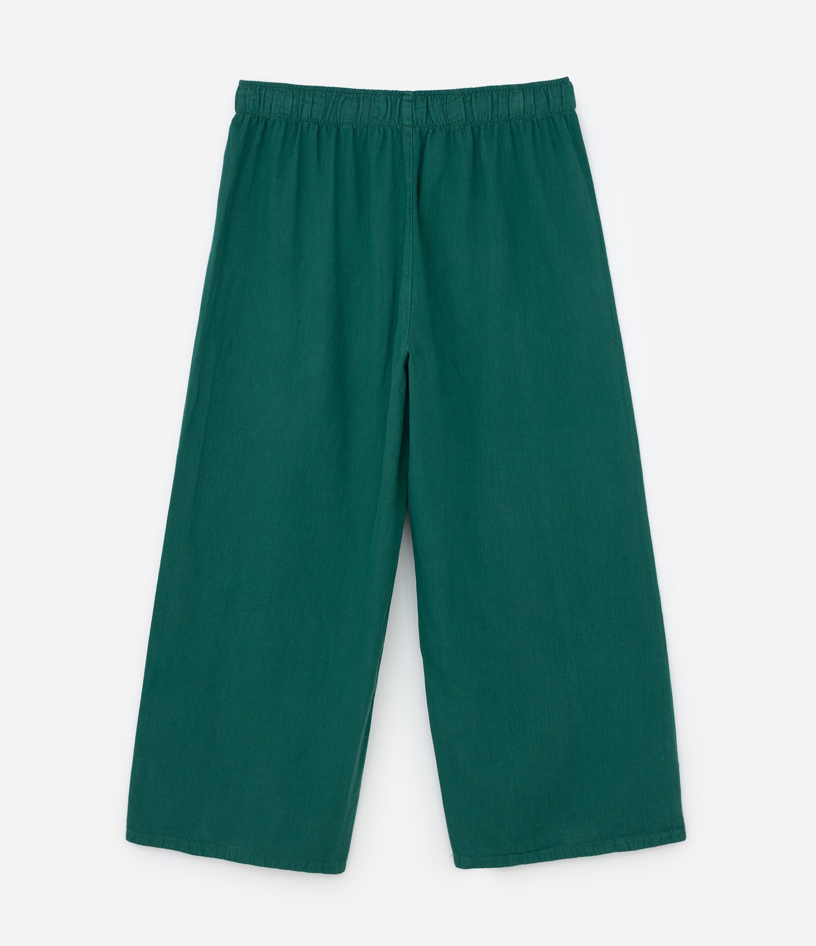Calça Pantalona em Sarja Leve com Recortes Curve & Plus Size Verde 6