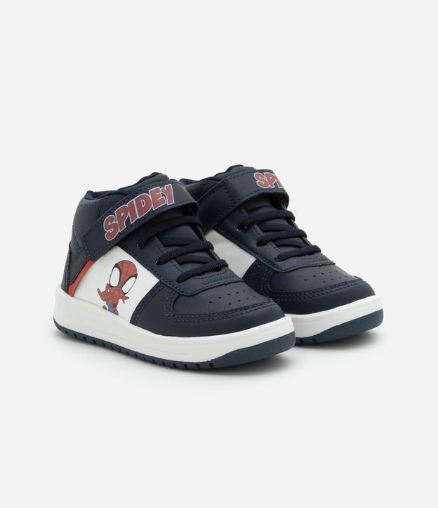 Tênis Abotinado Infantil com Estampa Spidey - Tam 20 a 27
