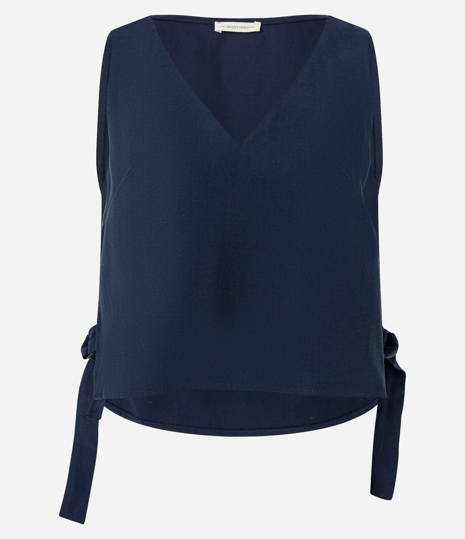 Blusa em Viscose com Alça Larga e Detalhe de Fivela na Lateral Azul 5