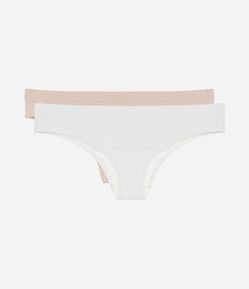 Kit 02 Calcinhas Biquíni Seamless Texturizadas