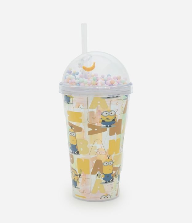 Copo Sundae com Canudo e Estampa Minions