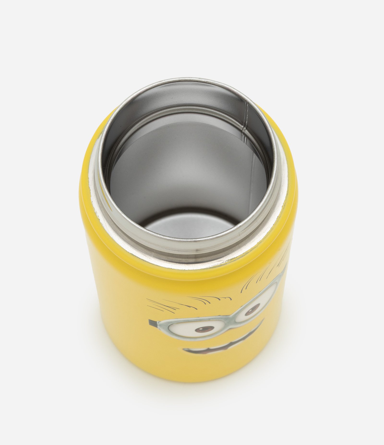 Garrafa Térmica em Metal com Canudo e Estampa Minions Amarelo 3