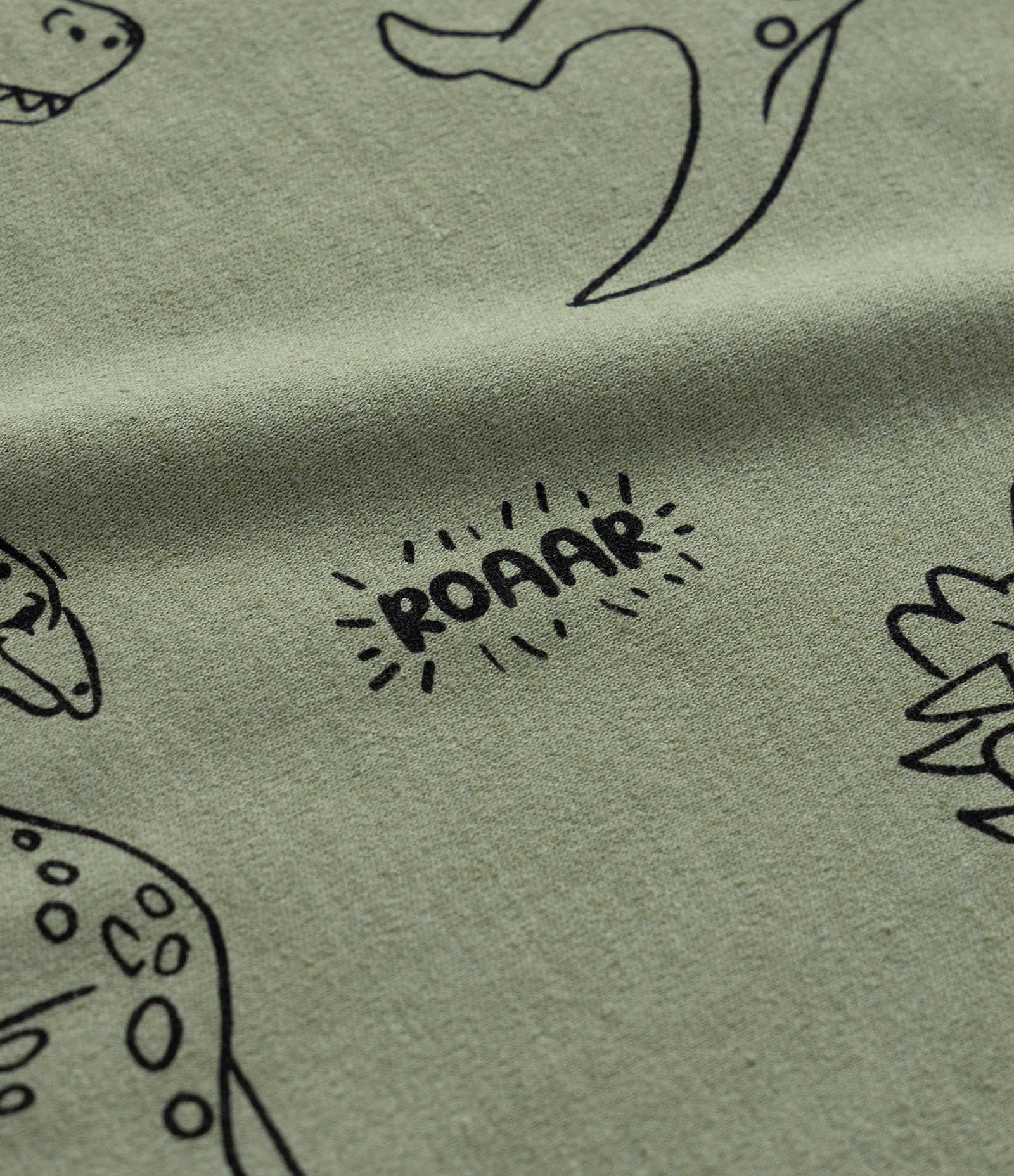 Camiseta Infantil em Suedine com Estampa Dinos - Tam 1 a 6 Anos Verde 3