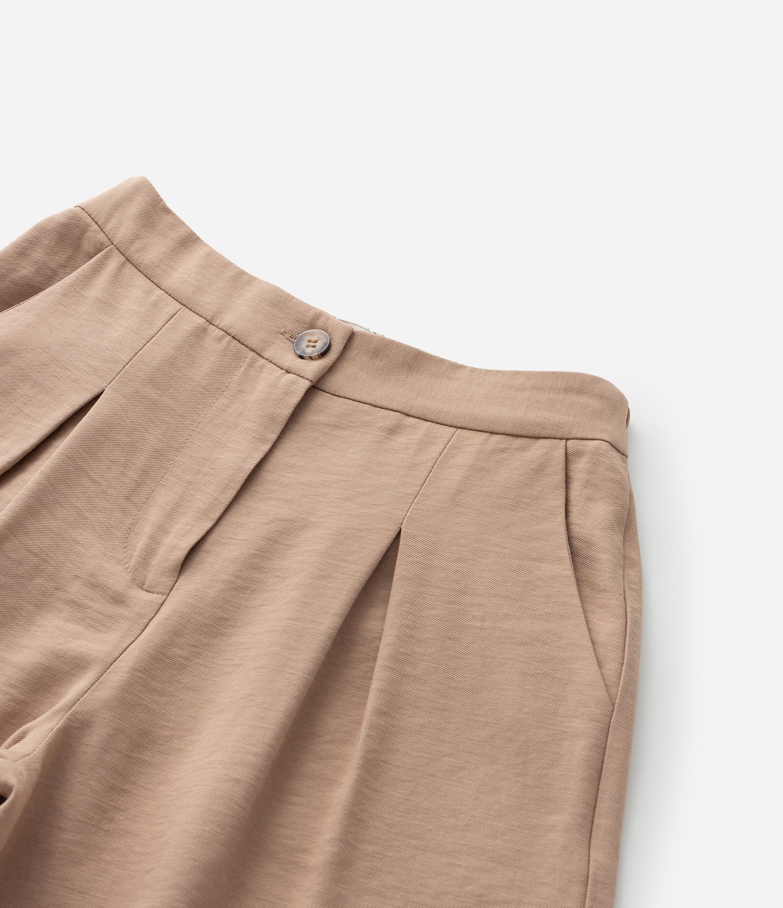 Calça Wide Leg Infantil em Alfaiataria com Pregas - Tam 5 a 14 Anos Marrom 5