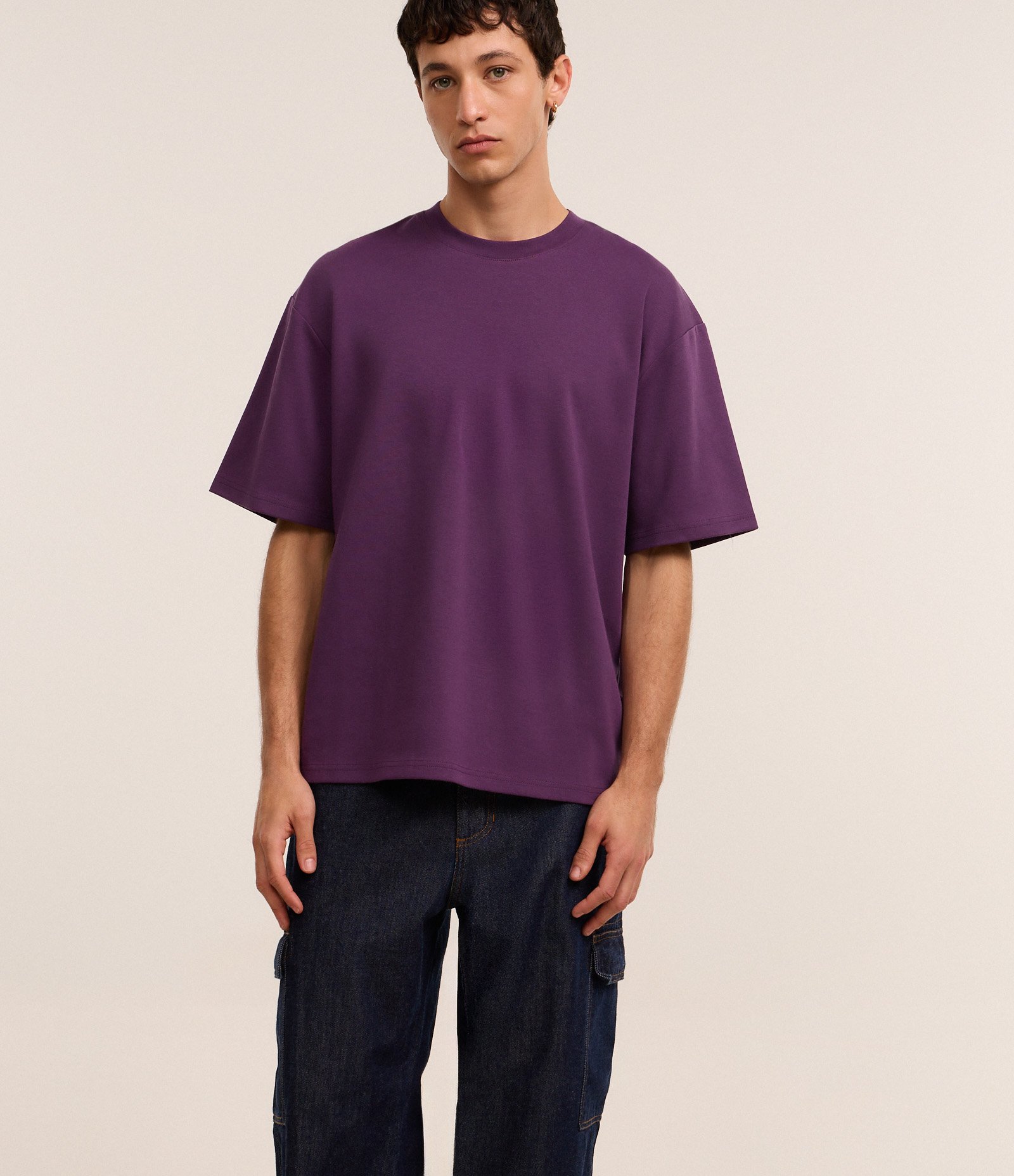 Calça Jeans Baggy com Bolsos Cargo Azul 4