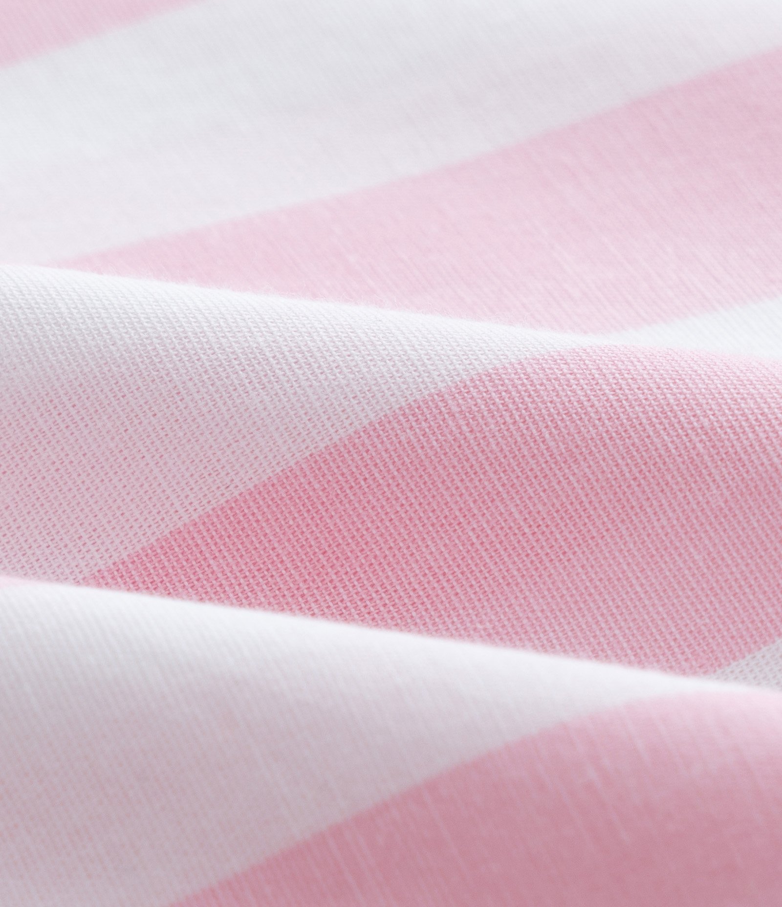 Camisa em Tricoline com Listras Curve & Plus Size Branco/Rosa 6