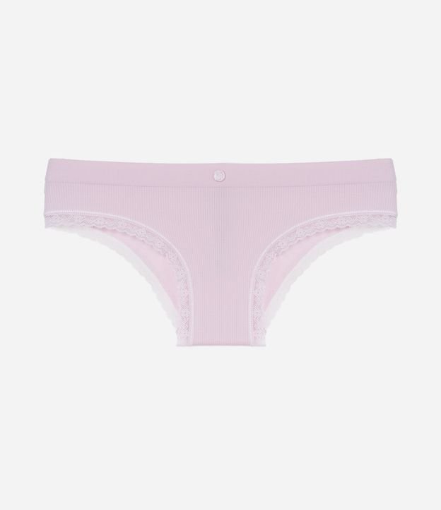 Calcinha Biquíni Seamless Texturizada com Rendinha