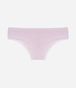 Calcinha Biquíni Seamless Texturizada com Rendinha