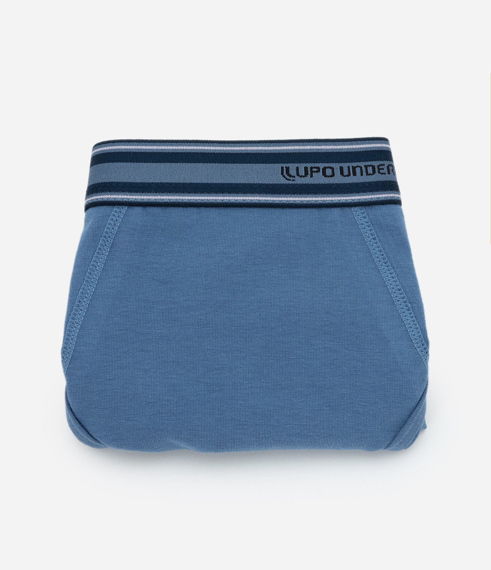 Cueca Slip em Algodão com Elastano Azul 2