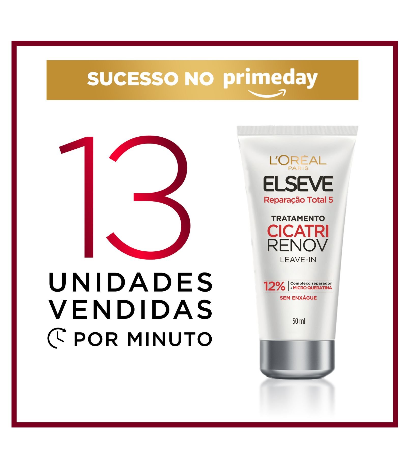 Leave in Capilar Cicatri Renov Elseve L'Oréal Paris 50ml 5