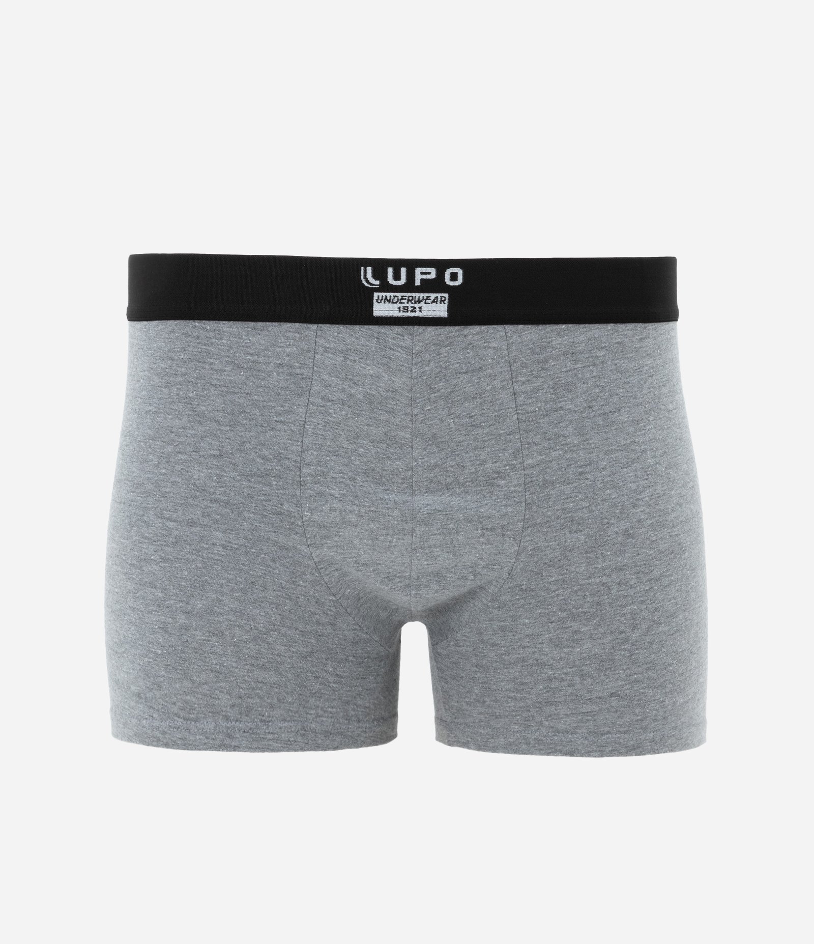Cueca Boxer em Algodão e Elastano Lupo Cinza 1