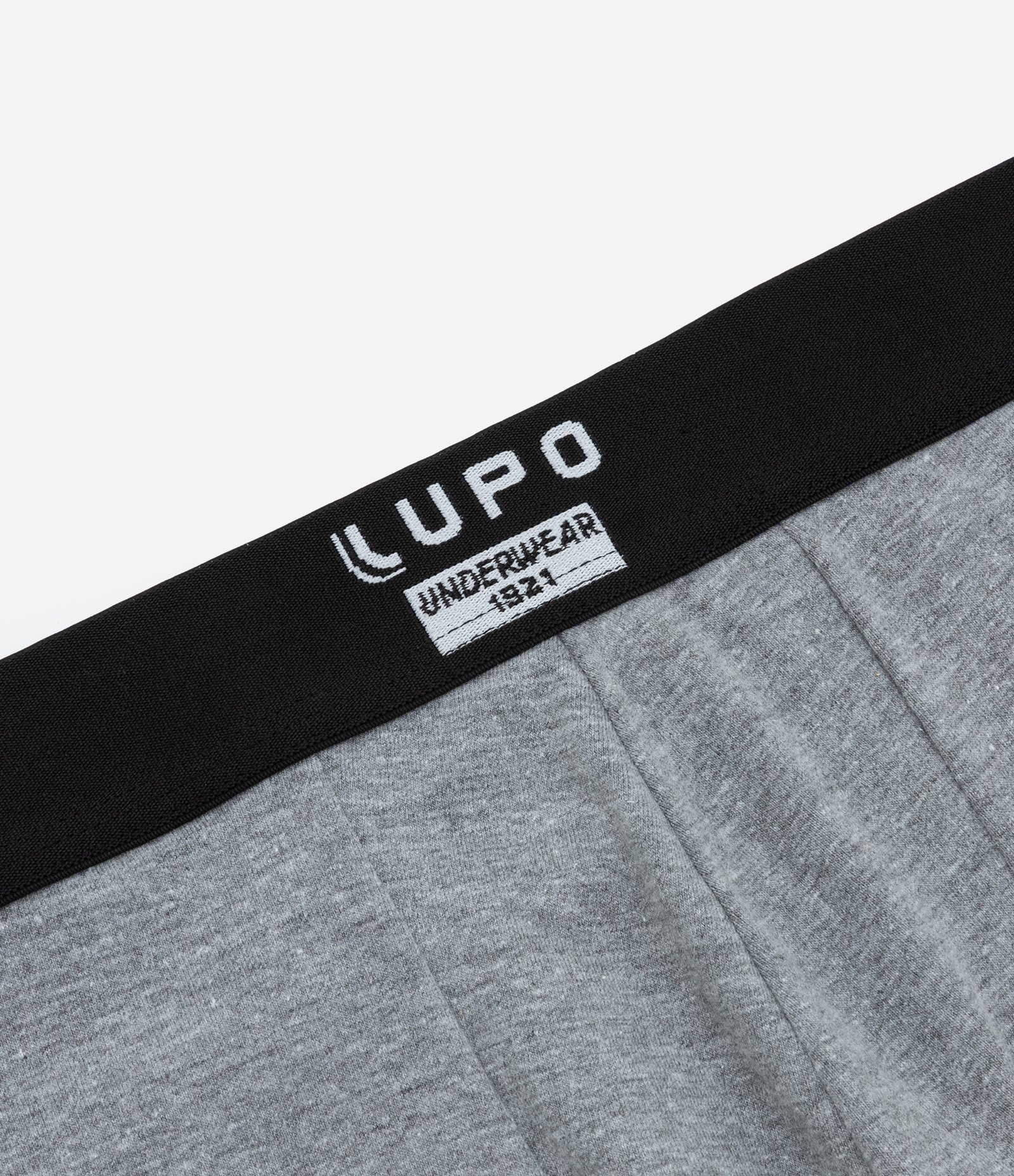 Cueca Boxer em Algodão e Elastano Lupo Cinza 2