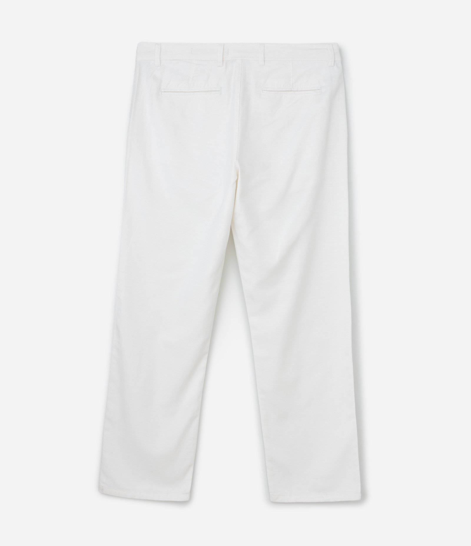 Calça Reta em Liocel com Bolsos Alfaiatada Branco 7