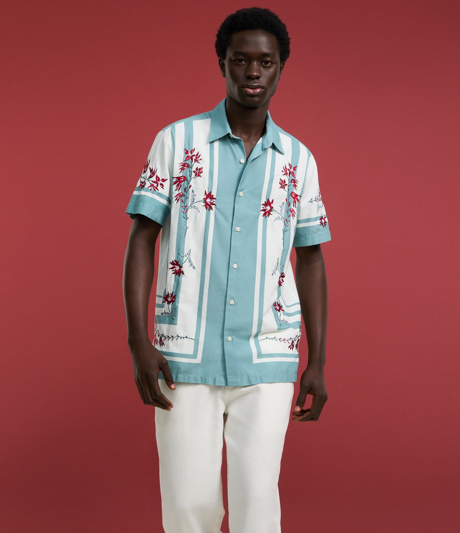 Calça Reta em Liocel com Bolsos Alfaiatada Branco 3