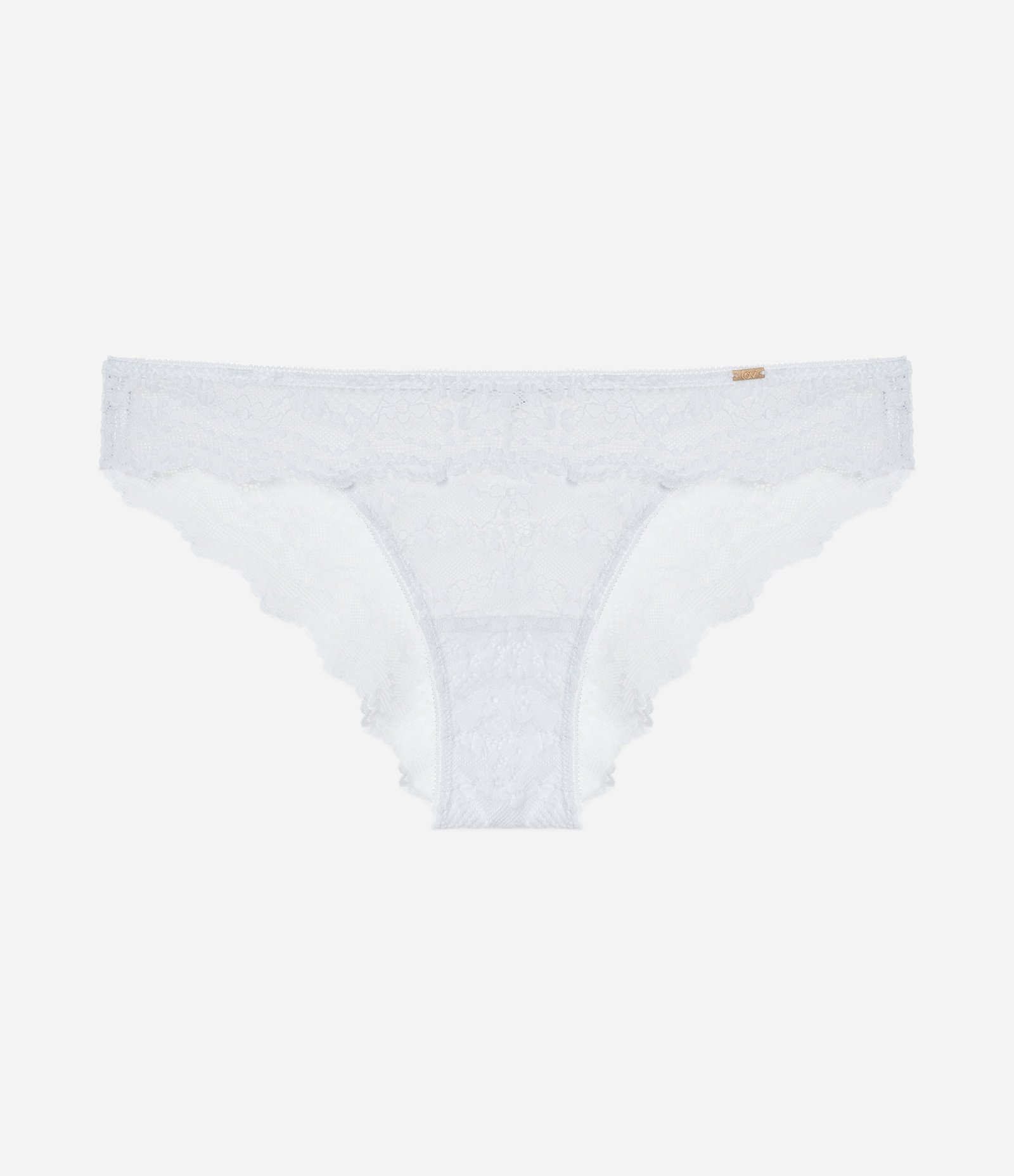 Calcinha Biquíni em Renda Branco 6