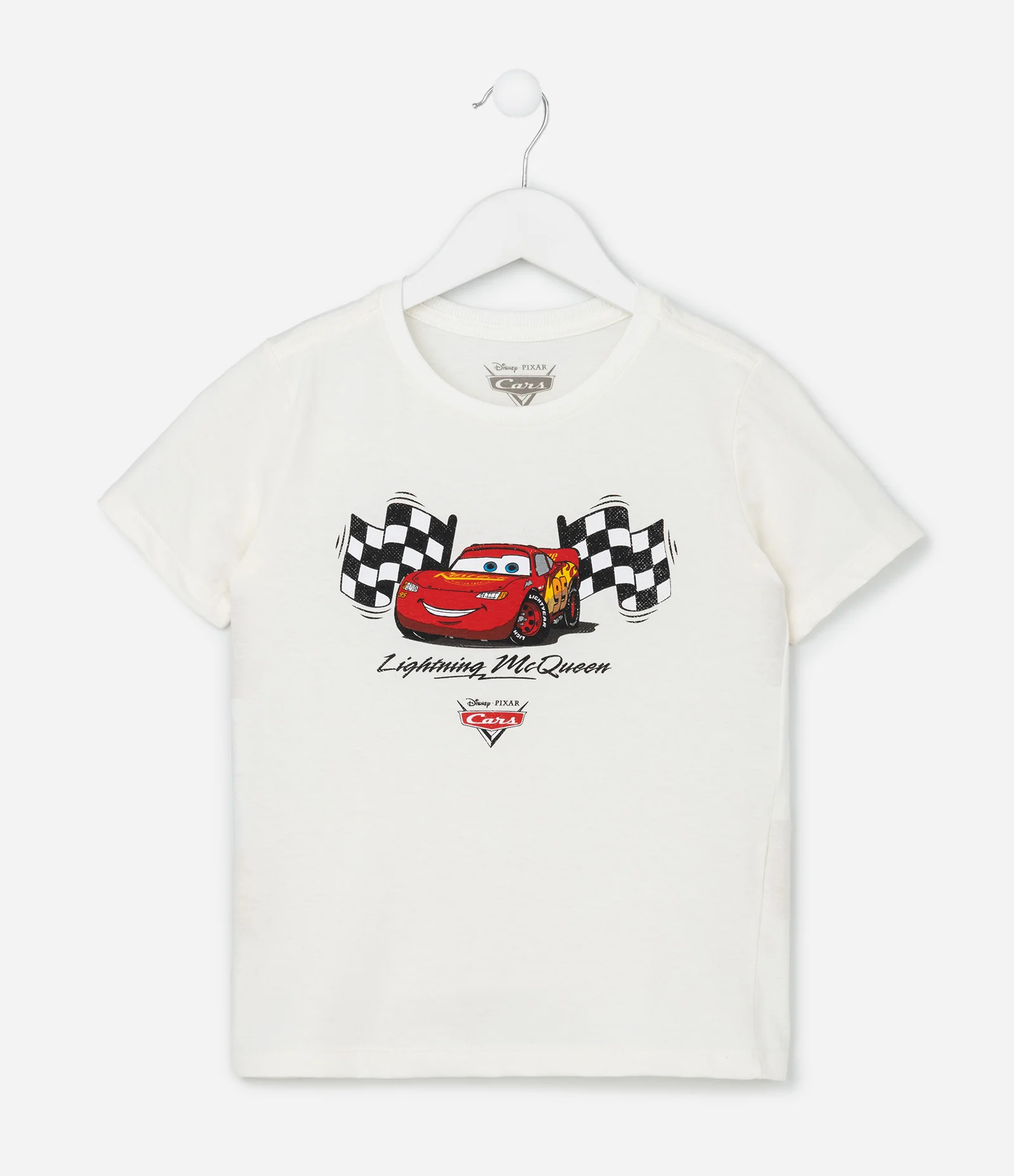 Conjunto Infantil com Estampa Carros - Tam 2 a 8 Anos Off White/Preto 3
