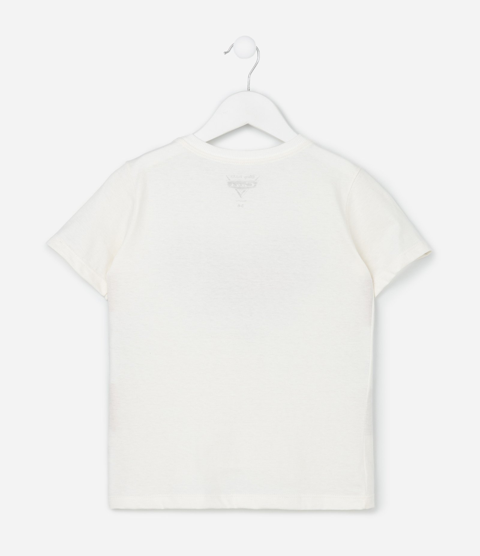 Conjunto Infantil com Estampa Carros - Tam 2 a 8 Anos Off White/Preto 4