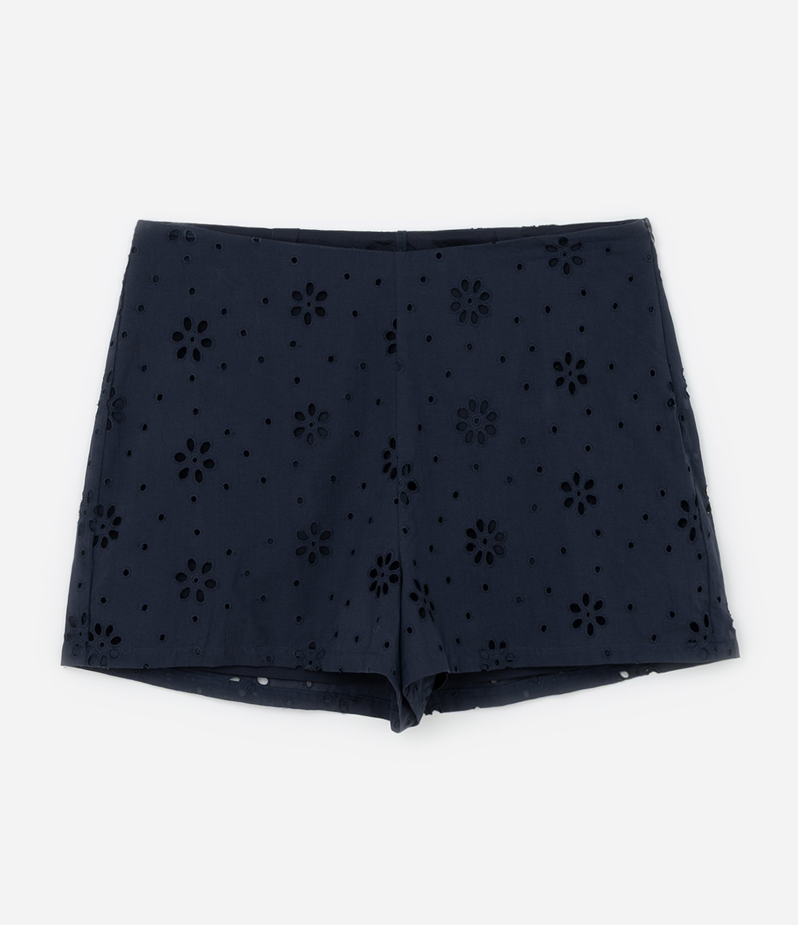 Short em Laise sem Cós Curve & Plus Size Azul Marinho 5