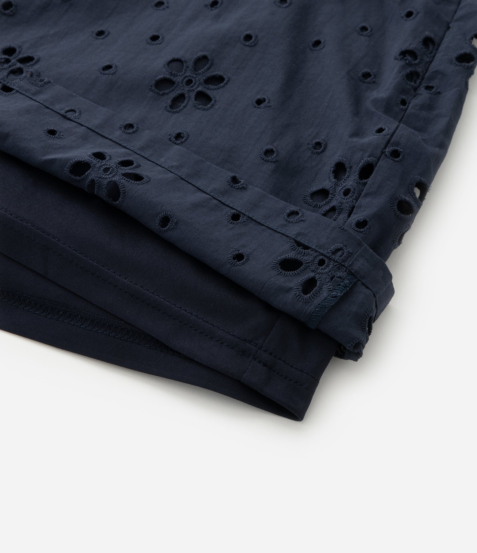 Short em Laise sem Cós Curve & Plus Size Azul Marinho 7