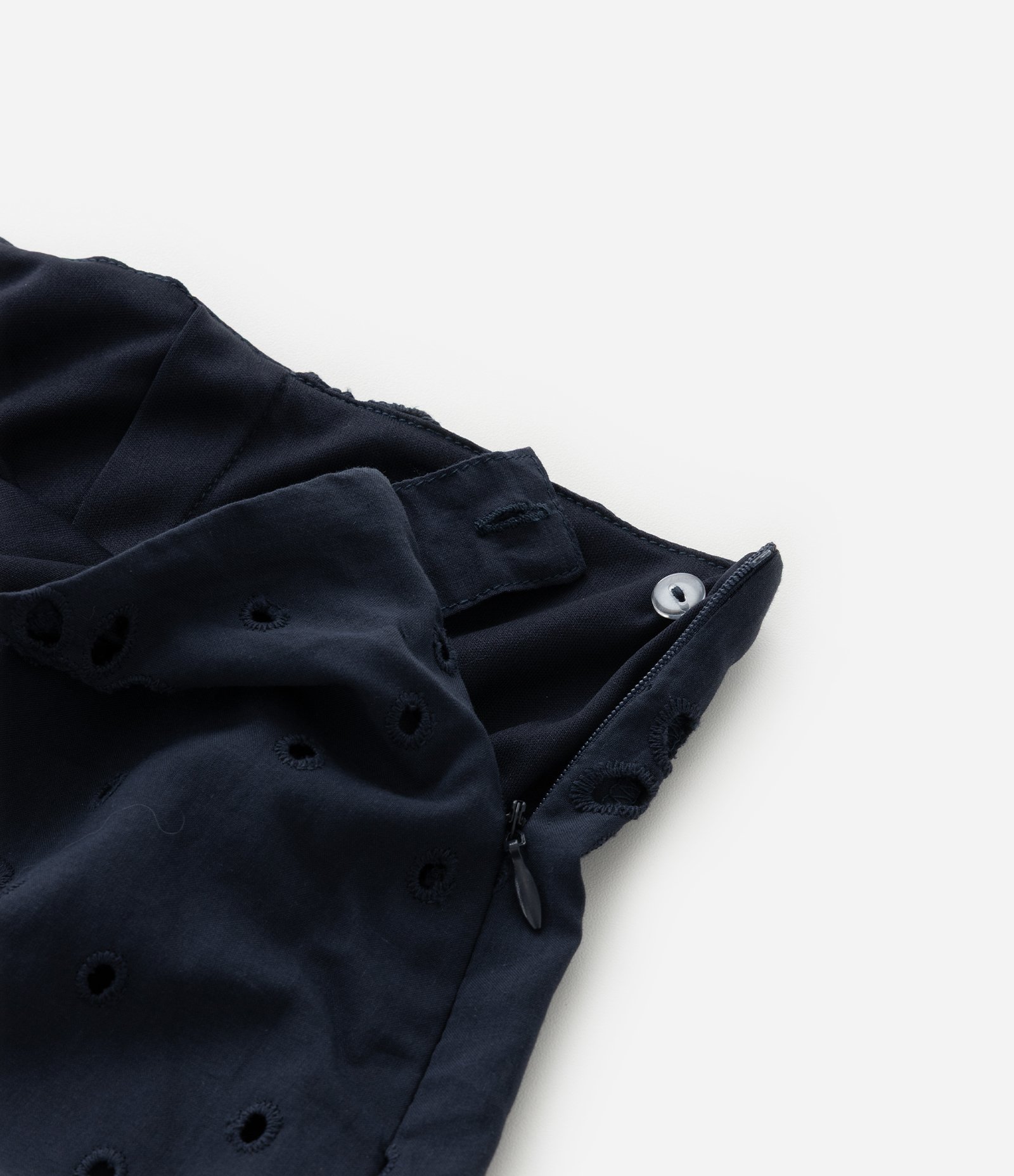 Short em Laise sem Cós Curve & Plus Size Azul Marinho 8