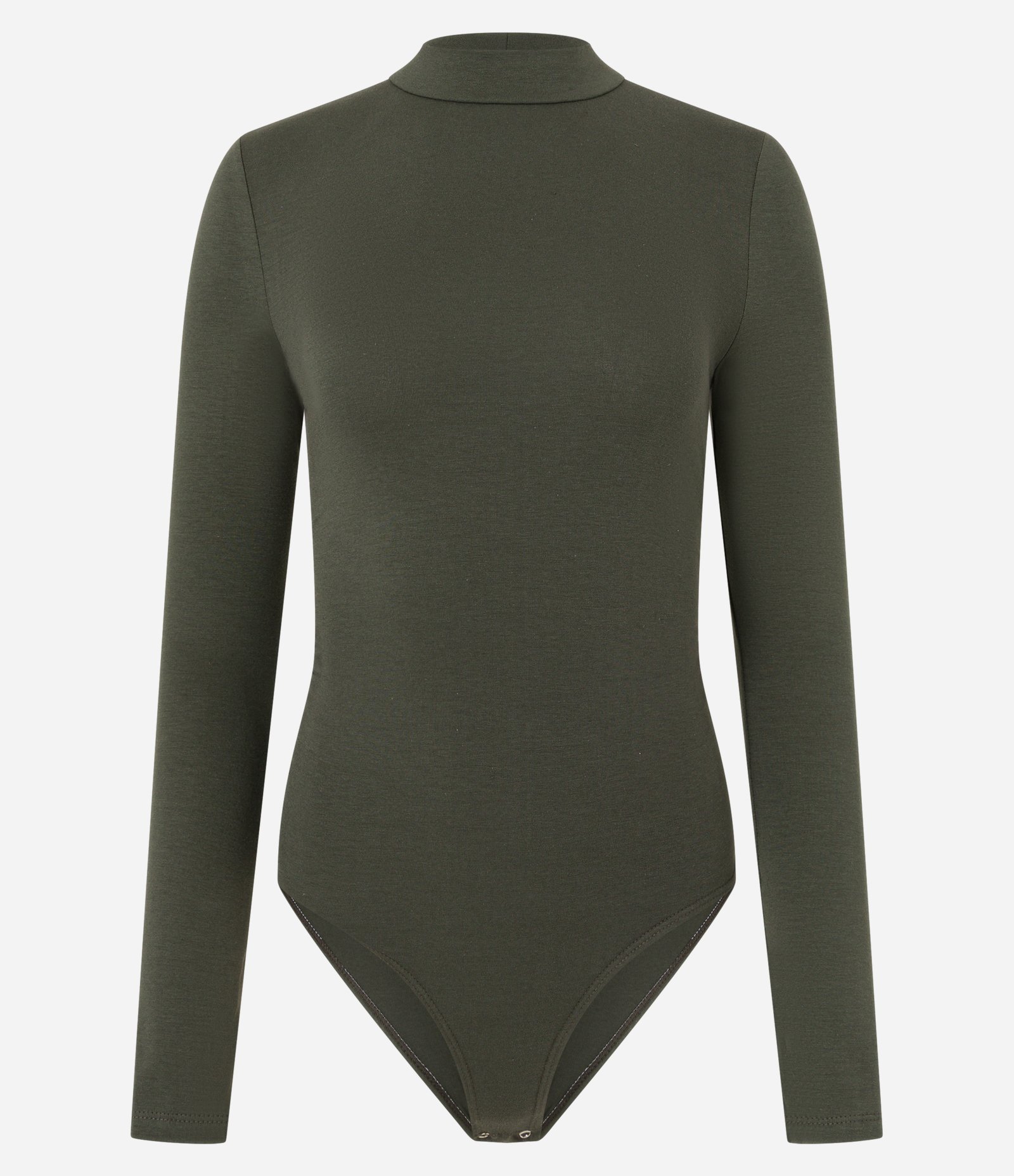 Body em Algodão com Golinha Alta e Manga Longa Verde 4