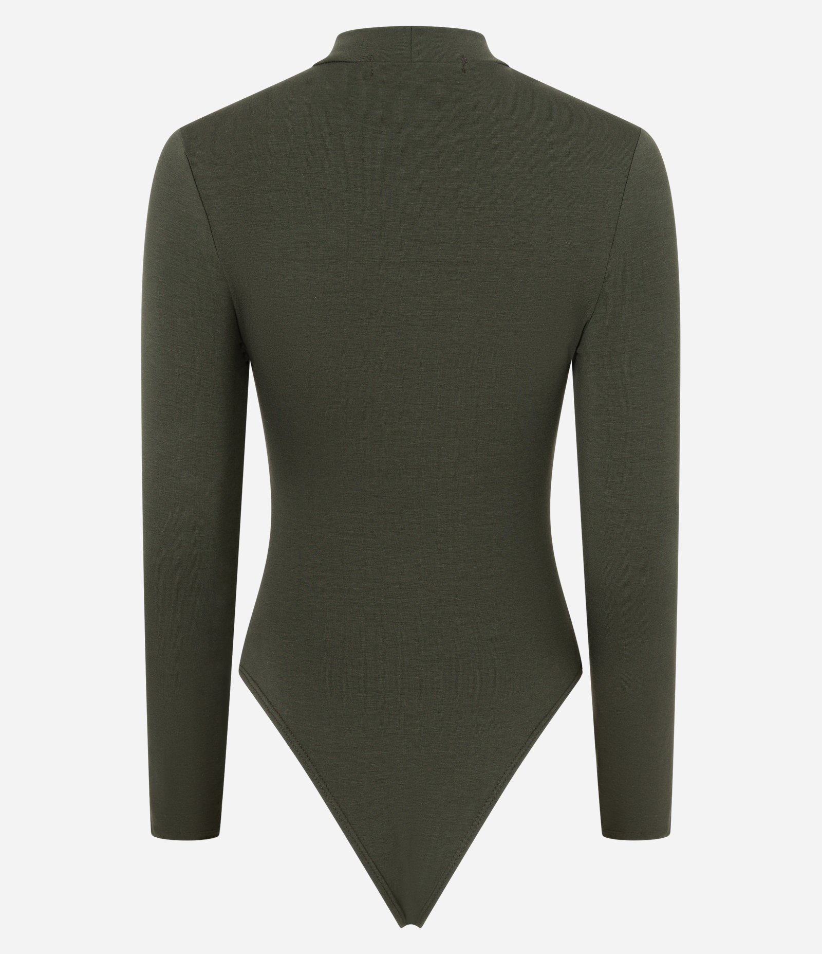 Body em Algodão com Golinha Alta e Manga Longa Verde 5
