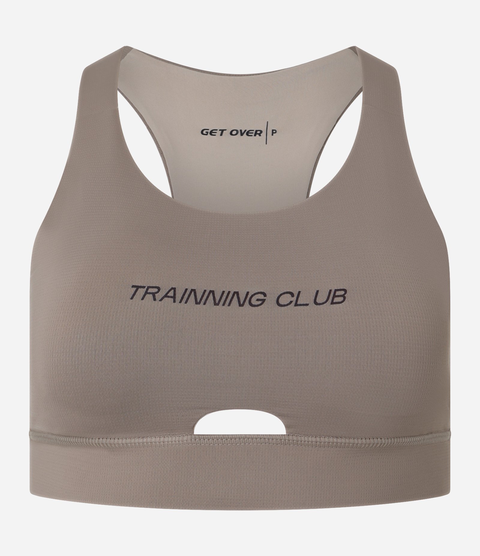 Top Nadador Esportivo em Microfibra com Sutentação e Bojo Removível Marrom 5