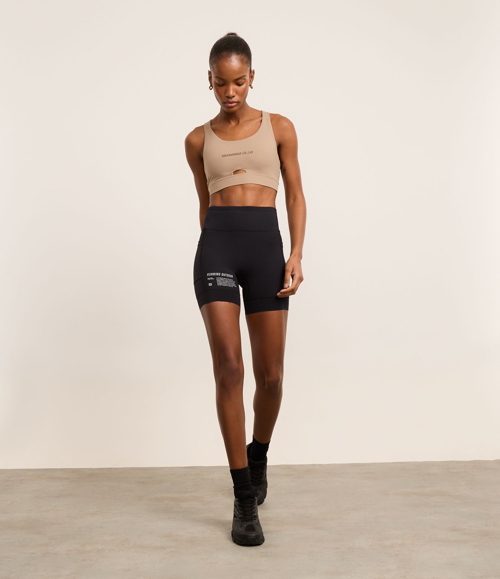 Top Nadador Esportivo em Microfibra com Sutentação e Bojo Removível Marrom 2