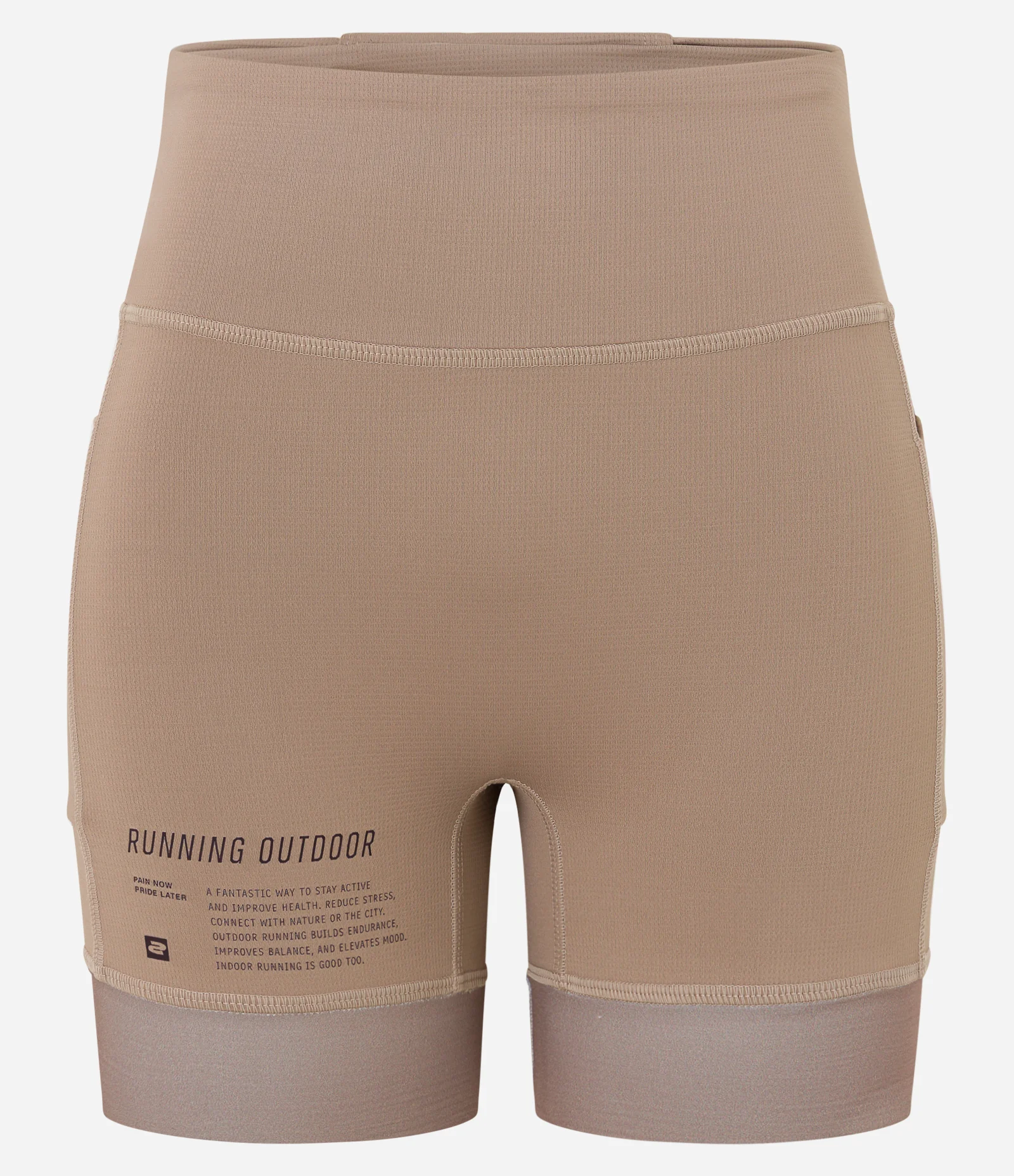 Bermuda Esportiva em Microfibra com Lettering e Bolsos Funcionais Marrom 2