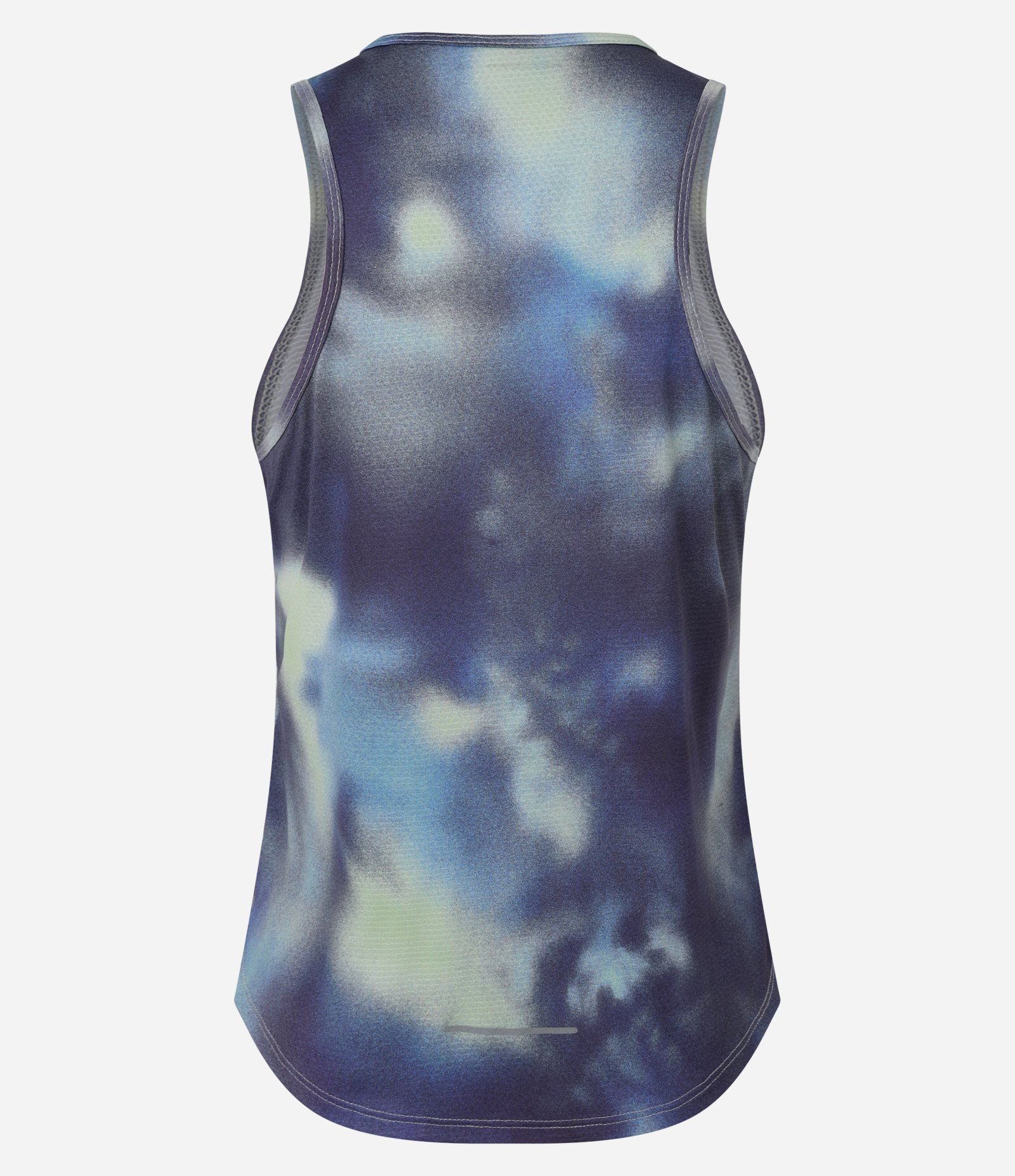 Regata de Corrida em Microfibra com Estampa Tie Dye Azul 8