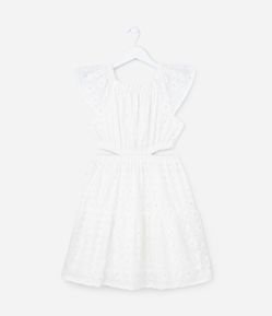 Vestido Marias Infantil em Laise com Cut Out - Tam 5 a 14 Anos