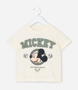 Camiseta Infantil em Algodão com Estampa do Mickey Tenista - Tam 1 a 6 Anos