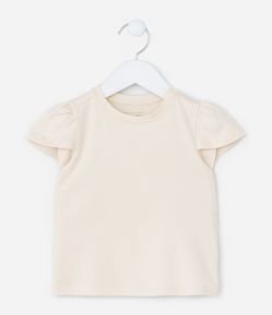 Blusa Infantil com Manguinha Transpassada - Tam 1 a 6 Anos