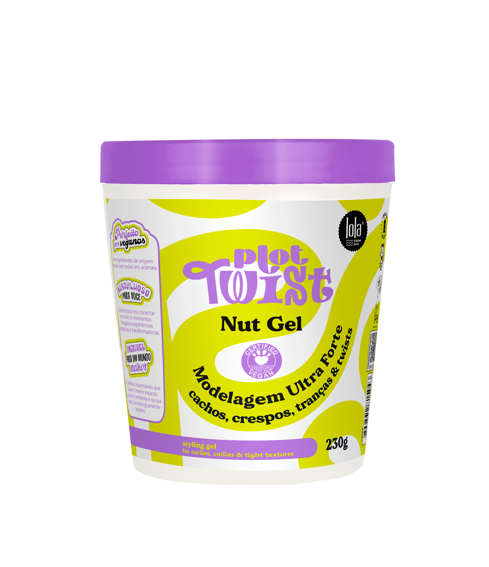 Modelador Capilar Nut Gel Plot Twist Lola From Rio 230g 1
