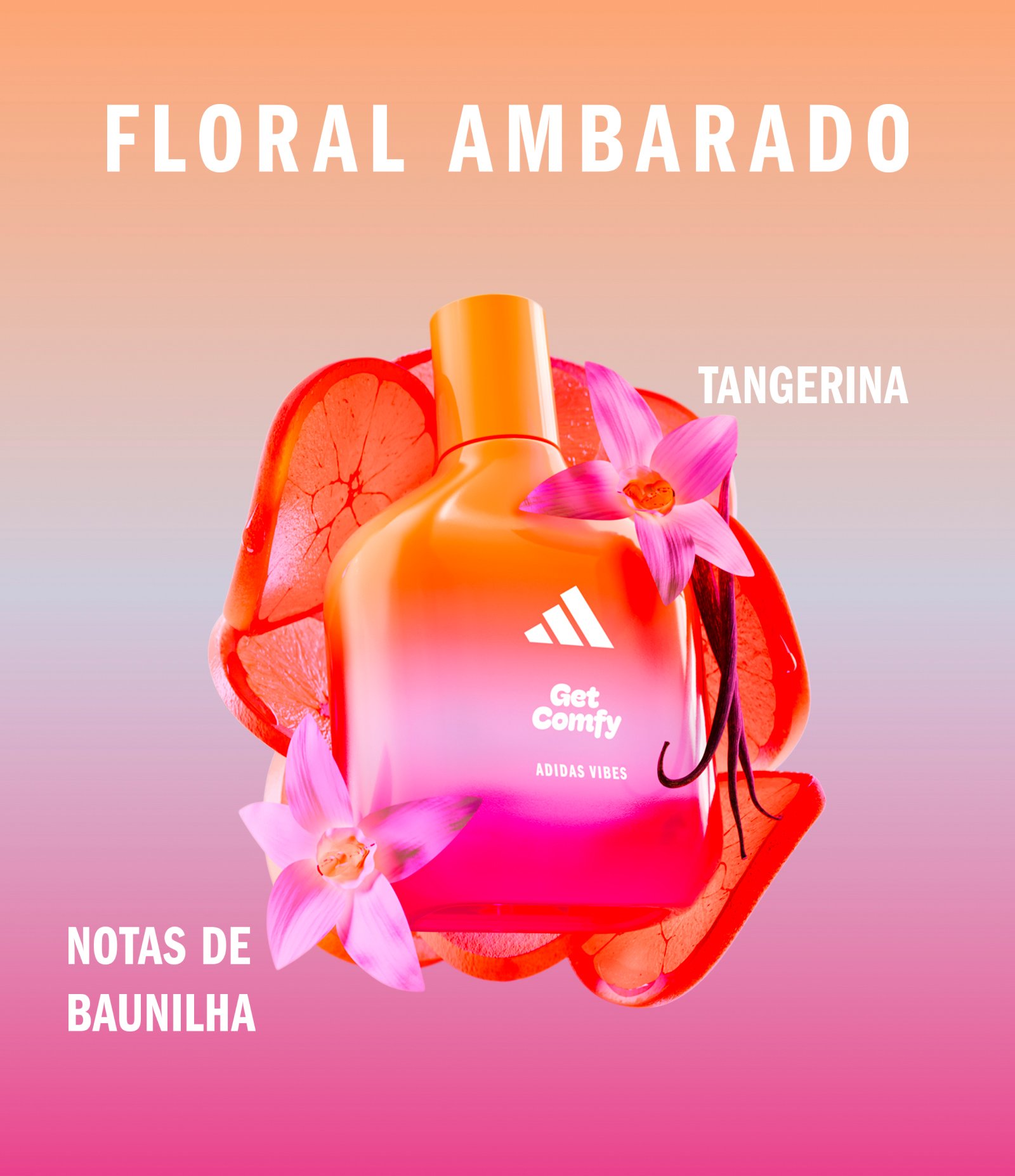 Kit Perfume Adidas Vibes Get Comfy Eau de Toilette  KIT 4