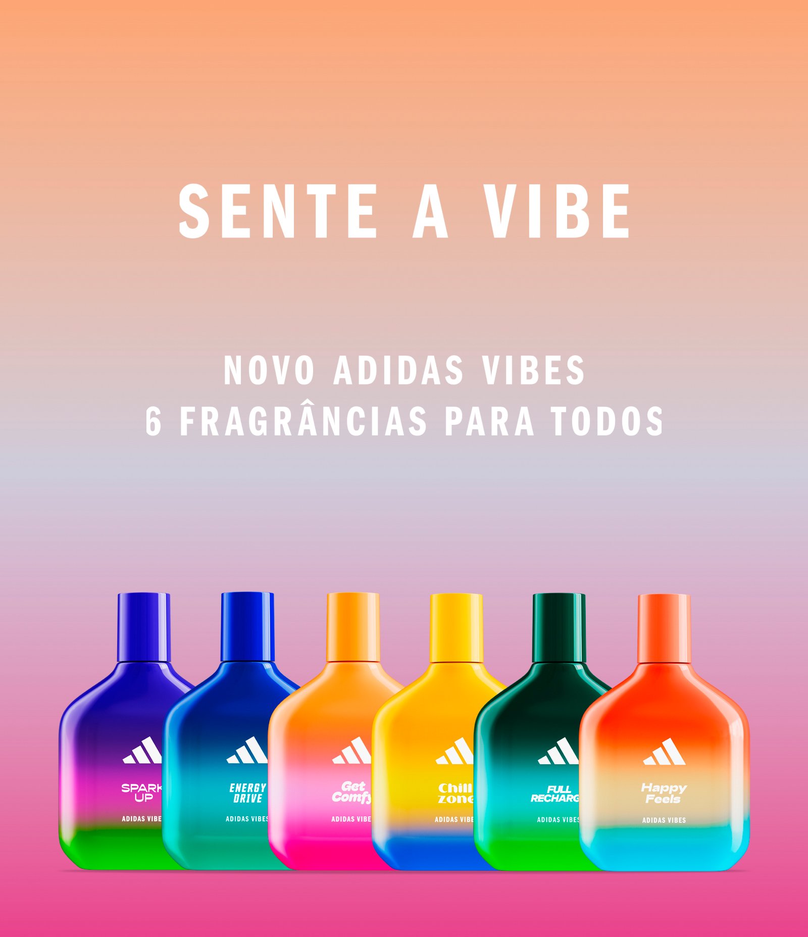 Kit Perfume Adidas Vibes Get Comfy Eau de Toilette  KIT 6