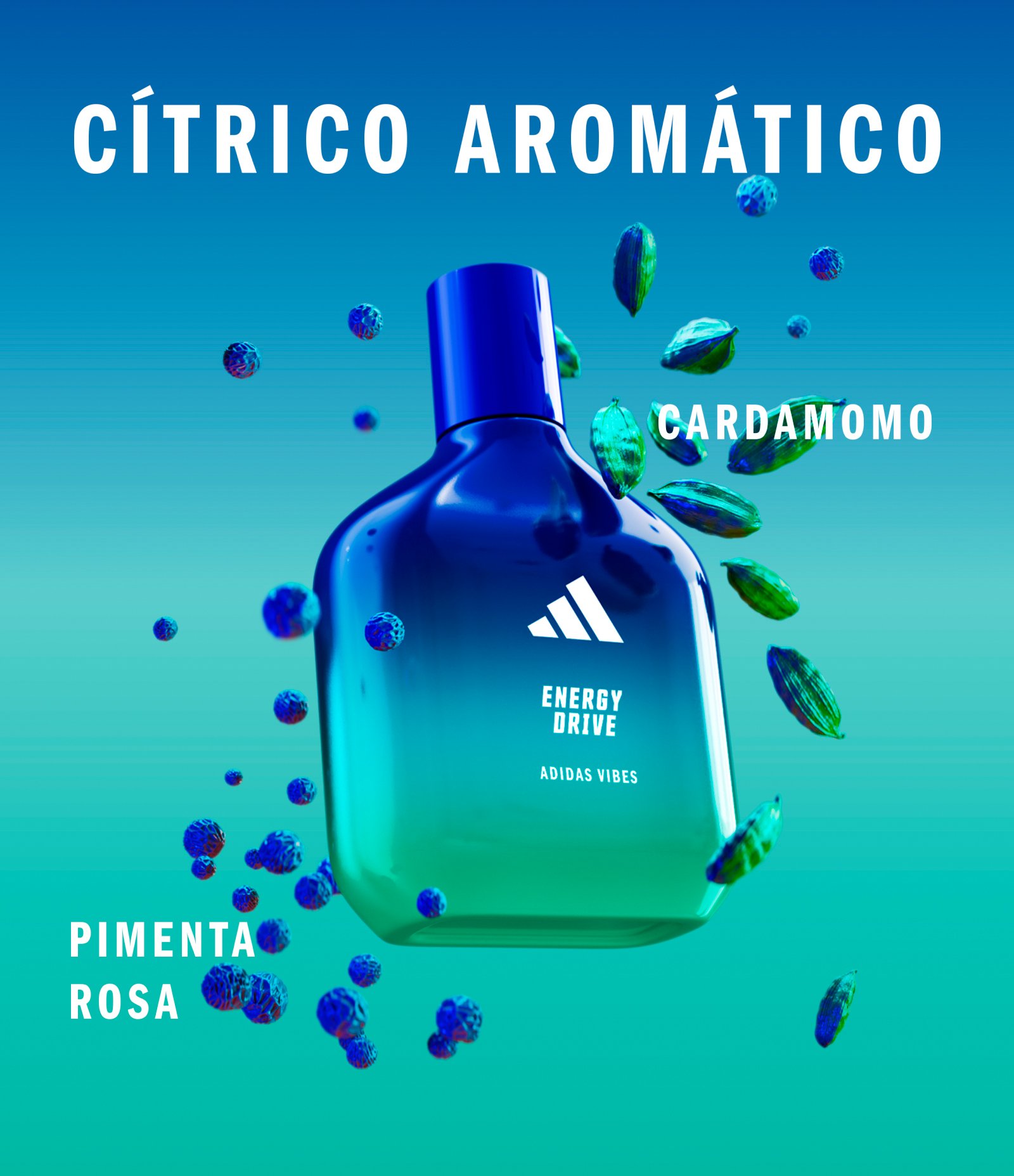 Kit Perfume Adidas Vibes Energy Drive Eau de Parfum  KIT 4